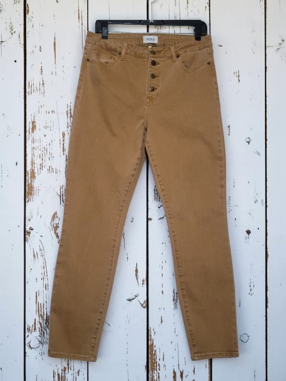 Pistola Size-31 Tan Button-Fly Pants. Excellent Condition.